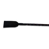 Pleasurable BDSM riding crop made of leather, with slapper