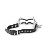 Mouth gag mouth spreader with mouth guard and neck strap
