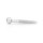 Dilator / prince sceptre made of stainless steel, with spray head, 9 mm
