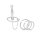 glans ring with dilator / prince sceptre made of stainless steel, in various sizes
