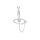 glans ring with dilator / prince sceptre made of stainless steel, in various sizes