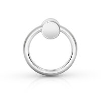 Exciting glans ring made of stainless steel, with large ball, Ã˜ 22 mm