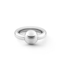 Exciting glans ring made of stainless steel, with large ball, Ã˜ 25 mm