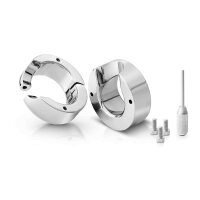 Cocklock cockring with joint ball stretcher stainless steel polished