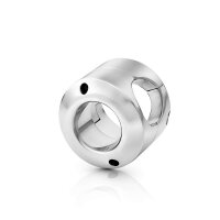 Cocklock cockring with joint ball stretcher brushed stainless steel