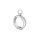 Solid stainless steel finger ring slave ring