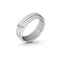 Exclusive stainless steel cockring, with grooves,...