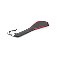 Lustful BDSM paddle made of leather, with loop, extra wide