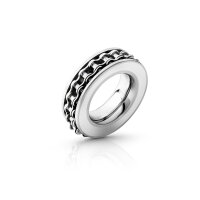 Stylish cockring in biker look, made of shiny stainless steel, Ø 19 to 32 mm