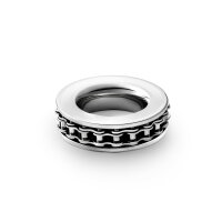 Stylish cockring in biker look, made of shiny stainless steel, Ø 19 to 32 mm