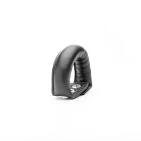 Penis weight made of leather in black