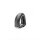 Penis weight made of leather in black