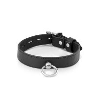 Leder BDSM Halsband mit O-Ring, schwarz, passend für...