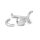 Divisible Cockring with Cone Stainless Steel Anal Hook Penis Ring Ass Lock Anal Intruder 40 mm 30 mm
