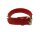 Leder BDSM Halsband mit O-Ring, rot, mit Stachelnieten, passend für Halsumfang 360 bis 460 mm