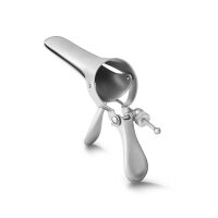 Cusco vaginal anal speculum stainless steel brushed