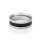 Premium glans ring made of stainless steel, with leather design