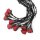 Leather whip flogger with 9 roses