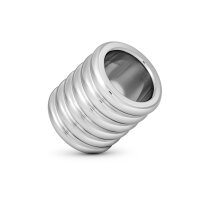 Extra wide stainless steel cockring, &Oslash; 22 to 35 mm