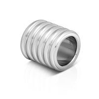 Extra wide stainless steel cockring, Ø 22 to 35 mm