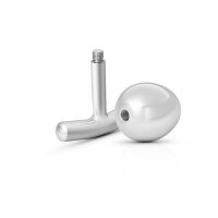 Stainless steel butt plug anal plug with handle