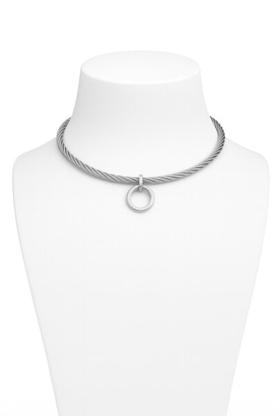 Bewegliches BDSM Halsband mit abnehmbarem O-Ring