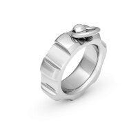 Solid O finger ring, slave ring, polished stainless steel