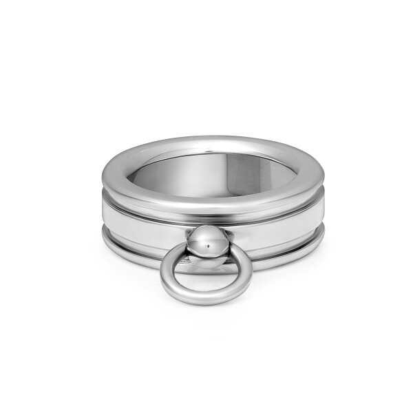 Solid O finger ring, slave ring, with design