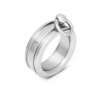 Massiver Ring der O Fingerring, Sklavenring, mit Design