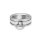 Solid O finger ring, slave ring, with design