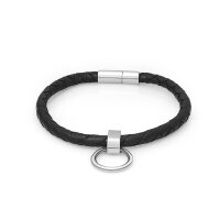 Designer leather collar BDSM, with removable O-ring