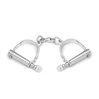 Derby Style BDSM handcuffs, link handcuffs, made of shiny...