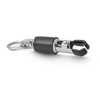 Exciting nipple clamps with rings for weights, made of stainless steel