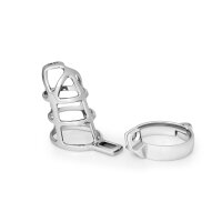 Stainless steel penis cage, length: 85 mm, in various sizes