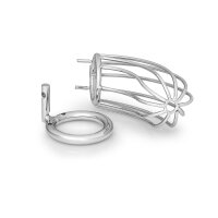 Stainless steel penis cage, length: 110 mm, in various sizes