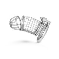 Penis cage with stainless steel grid, length: 85 mm, in...