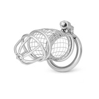 Penis cage with stainless steel grid, length: 85 mm, in various sizes