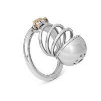 Penis cage with stainless steel rings, length: 65 mm, in various sizes