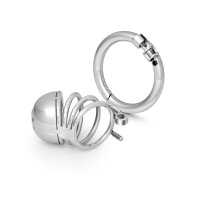 Penis cage with stainless steel rings, length: 65 mm, in various sizes