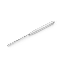 Urethral vibrator made of stainless steel, with grooves,...