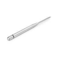 Urethral vibrator made of stainless steel, with grooves, 270 mm