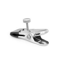 Sensual nipple clamps with attachment for weights, made of stainless steel