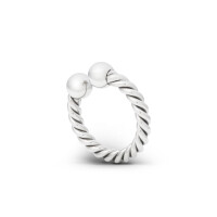 Glans ring in the shape of a horseshoe made of plaited...