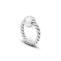 Glans ring with large ball made of braided stainless steel