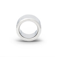 Solid stainless steel cockring with decorations