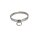 High-quality BDSM collar made of stainless steel, with O-ring and decorations