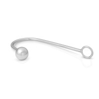 Stimulating anal hook made of stainless steel, with ball...