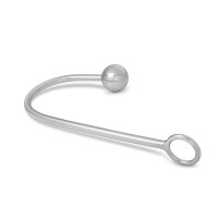 Stimulating anal hook made of stainless steel, with ball...