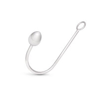 Stimulating anal hook made of stainless steel, with cone...