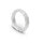 Solid acorn ring made of brushed stainless steel with decorations